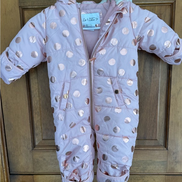 Liv & Lottie zip snowsuit with adorable “ear” hood - Picture 2 of 4